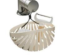 Support d'évier de cuisine, porte-éponge, organisateur d'évier de cuisine en coquillages, porte-brosse avec cordon, organisateur de bouchon d'évier pour le lavage, les fruits et le séchage des brosses