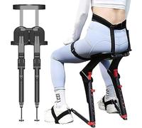 Support d'exosquelette Portable, sièges Magiques Invisibles, Hauteur réglable à 5 Vitesses, 2 Niveaux d'angle réglables, Charge 150 kg, adapté aux Travailleurs Debout Pendant de Longues périodes