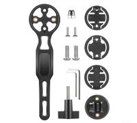Support d'extension avant pour ordinateur de vélo Garmin Edge, PA - Support GPS avec base lumineuse pour caméra - Accessoires de vélo de route