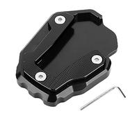 Support d'extension de béquille latérale, plaque de support de pied de finition anodisée de remplacement durable pour CRF1100L Africa Twin 2019-2021 pour accessoires de moto(le noir)
