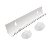 Support d'extension de cheveux en acrylique - Cintre mural avec ventouses, support organisateur durable, présentoir transparent, double couleur noir blanc | Solution de rangement pratique pour les ext