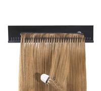 Support d'extension de cheveux en acrylique - Support d'extension mural avec ventouses | Support mural pour l'extension pour clip pour le style, le lavage, fourchette, noir