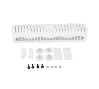 Support d'extension de cheveux, présentoir mural robuste pour perruque, pour coiffure et rangement en salon, matériau ABS blanc, comprend des vis, des crochets et des ventouses