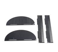 Support D'extension de Cheveux, Présentoir sécurisé pour Coiffer, Tissage de Perruque, Matériau Acrylique, Réutilisable, Facile à Utiliser avec 2 Ensembles pour Salons de (BLACK)