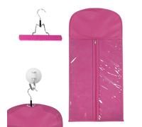 Support d'extension de cheveux, support de perruque | Rangement de perruques pour postiches - Cintre d'extension de cheveux, support de rangement de postiches, sac de perruque pour ranger les cheveux