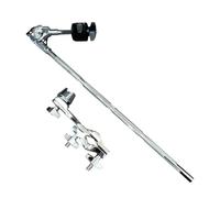 Support d'extension de cymbale en métal pour batterie standard, support à cliquet réglable, 11 cm x 47 cm, argenté