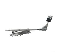 Support d'extension de cymbale en métal - Réglable - Pliable - Accessoire de batterie pour instruments de percussion - Argenté (longueur)