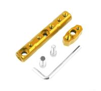 Support d'extension de guidon avec support de téléphone et éclairage projecteur conçu pour les motocyclistes à la recherche d'une sécurité accrue (doré)