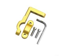 Support d'extension de guidon de moto en aluminium pour feux auxiliaires et appareils de navigation améliore la sécurité et la commodité lors des promenades (doré)