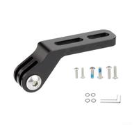 Support d'extension de guidon de vélo en alliage d'aluminium pour phare de vélo de route et caméra de sport, adaptateur de montage intégré usiné CNC, noir (B)