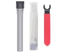 Support d'extension de pince de serrage à tige droite en acier au manganèse C16 ER16M Tige de mandrin de fraisage de 100 L avec clé ER16M pour l'usinage de trous profonds,