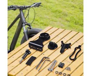 Support d'extension de potence de vélo en fibre de carbone pour Garmin Edge 130/200/500/520/820/1000, Rider 30/40/330/410/530, CC Series - Carbone 3K léger, 150 g, design aérodynamique (pour Garmin)