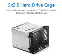 Support d'extension de stockage pour disque dur, pour accessoires d'ordinateur avec ventilateur, boîtier amovible pour plateau de disque dur