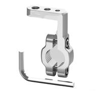 Support d'extension de tête de moto fabriqué en alliage d'aluminium pour une adaptation fonctionnelle légère (argent)