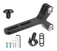 Support d'extension de vélo de route pour guidon intégré, support de caméra en alliage d'aluminium et support de lumière avec double vis 10-40 mm, adaptateur d'ordinateur de cyclisme multi-appareils