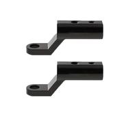 Support D'extension en Aluminium pour Rétroviseur De Moto Et Scooter, pour Fixation Rallonge Retroviseur(Black)