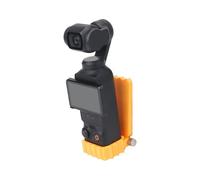 Support d'extension magnétique pour DJI Pocket 3 Bague d'adaptation Fixe Multifonction magnétique Support à Ventouse Base de Bureau Accessoire pour Surface Verticale (Orange)