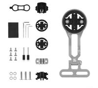 Support d'extension multifonction pour VTT fabriqué en alliage d'aluminium compatible avec plusieurs marques d'ordinateur de vélo (titane)