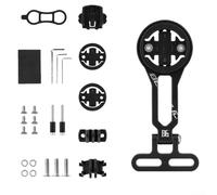 Support d'extension multifonction pour VTT fabriqué en alliage d'aluminium compatible avec plusieurs marques d'ordinateur de vélo (noir)