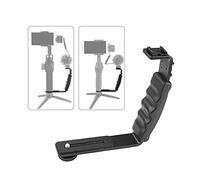 Support d'extension portable en forme de L avec 2 supports de griffe de rechange pour DJI Osmo Mobile Smooth 4 Stabilisateur Microphone Vidéo Light Rail Design Trou de vis de 2,5 cm Confortable