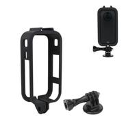 Support d'Extension pour Insta360 X6 Cadre de Protection Anti-Rayures Horizontal et Vertical Multifonctionnel avec Sabot Froid pour 360 X6，Noir Vertical