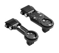 Support d'extension pour ordinateur de vélo en aluminium 135 degrés | Inclinable pour Garmin Bryton Cateye IGPSPORT Design robuste Noir