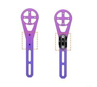 Support d'extension pour ordinateur de vélo fabriqué à partir d'alliage d'aluminium compatible avec les appareils Garmin et igpsport, réglable pour un positionnement optimal du guidon (violet)