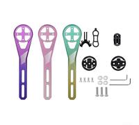Support d'extension réglable en alliage d'aluminium pour Garmin et igpsport avec guidon intégré pour un montage stable (violet)