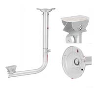 Support d'extension réglable pour caméra de surveillance, tuyau en acier galvanisé de 30 à 60 cm, support rotatif à 360 degrés avec gestion des câbles intégrée pour une utilisation en intérieur et en