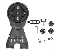 Support d'extension réglable pour ordinateur de vélo - Support télescopique 85-110 mm - Compatible avec GARMIN pour Bryton GIANT pour Wahoo 23-30 mm - Vis centrale en plastique léger - Noir