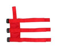 Support d'extincteur pour voiture, barre de sécurité, support d'extincteur, ceinture de fixation d'extincteur automatique, sangle réglable pour Wrangler JK JL TJ CJ YJ 1987-2020 (Red)