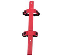 Support D'extincteur Robuste Mural pour 4 à 9kg, Métal Rouge | Angle Incliné, Sangle à Dégagement Rapide, pour Garage et Maison, Gain D'espace et Maintien Stable