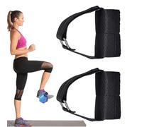 Support d'haltère pour cheville, 2 sangles réglables pour extensions de jambe | Équipement d'exercice de levage de jambes, ensemble de chevillères résistantes à l'usure pour l'haltérophilie