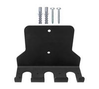 Support d'haltère vertical mural - Support de barre olympique robuste en acier avec revêtement en plastique UHMW de protection - Rangement peu encombrant pour salle de gym, garage et pow