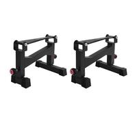 Support d'haltères réglable et rack à squat pour exercices de soulevé de terre, cadre tampon en acier au carbone pour le fitness à la maison, entraînement musculaire efficace, jusqu'à 300 kg