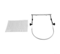 Support d'harmonica professionnel avec design pliable rotatif - Support de manche en acier inoxydable pour joueurs de blues (argenté)
