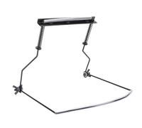 Support d'harmonica, support de cou Harmonica réglable en métal noir accessoire pour 10 trous Harmonica
