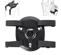 Support Dildo Ventouse avec Selle et Harnais - Coussin Strap-On pour Chaise, Cuisses ou Meubles, Compatible Dildos Petits Grands, Accessoire BDSM pour Jeux Solo à Deux