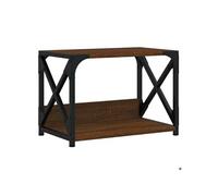 Support d'imprimante - - 2 niveaux - Bois reconstitué - Métal - Marron