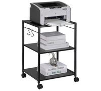 Support d'Imprimante 3 Niveaux Étagère d'Imprimante Mobile -VEVOR-42x35x60 cm-Charge 25 kg-par Couche Meuble de Rangement