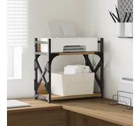 Vidaxl Support D'imprimante Chêne Artisanal 40 X 20 X 40 Cm