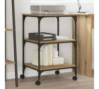 vidaXL Support d'imprimante Bois Ancien 50 x 41 x 75 cm