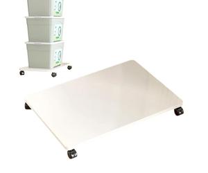 Support d'imprimante à roulettes Capacité 35 kg Étagère multifonction | Chariot de rangement pour imprimante sous bureau pour machine à laver, port d'usine, valise, appareil ménager, salon