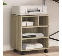 Support d'imprimante avec roulettes chêne sonoma 41x32x48 cm,Imprimantes, photocopieurs, scanners et fax,Accessoires pour imprimantes, copieurs et télécopieurs,Supports pour imprimante,840620