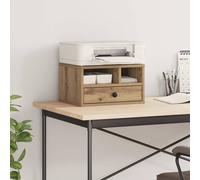 Support d'imprimante chêne fumé 40x32x22,5 cm bois d'ingénierie vidaXL