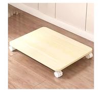 Support d'imprimante compact avec roues verrouillables - Chariot de bureau mobile pour petits espaces sous l'étagère de bureau pour imprimantes - Jaune H 60 x l 45 cm - Parfait pour le bureau à