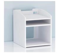Support d'imprimante de bureau à 3 niveaux et porte-fichiers pour bureau - Solution de rangement multifonction pour imprimantes, scanners, télécopieurs et déchiqueteuses de papier - Design compact