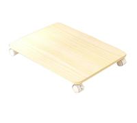 Support d'imprimante de bureau sous le bureau avec 4 roulettes, étagère mobile for imprimante et copieur, for la maison, le bureau, le scanner, le télécopieur, les lecteurs CD(White maple,45*30*5.5cm)