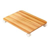 Support d'imprimante de bureau sous le bureau avec 4 roulettes, étagère mobile for imprimante et copieur, for la maison, le bureau, le scanner, le télécopieur, les lecteurs CD(Walnut,45 * 30 * 5.5cm)