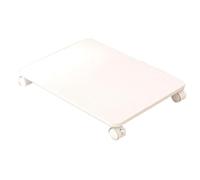 Support d'imprimante de bureau sous le bureau avec 4 roulettes, étagère mobile for imprimante et copieur, for la maison, le bureau, le scanner, le télécopieur, les lecteurs CD(White,45 * 30 * 5.5cm)